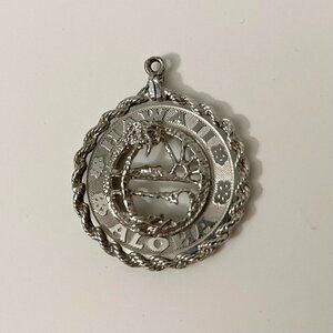 Vintage Crea Sterling Silver Hawaii Charm No Loop